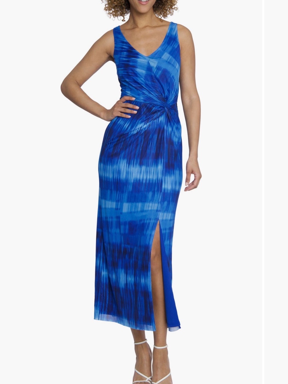 NWOT Maggie London Twist Ftont Tank Dress With Slit
